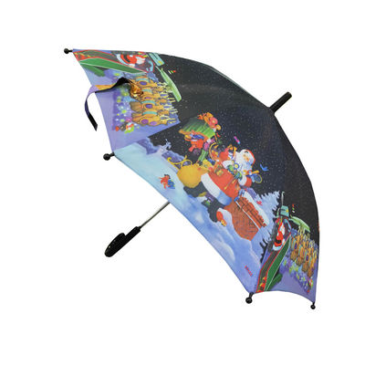 Mẫu Giáng sinh J Shape Handle 19 &quot;* 8K Kids Compact Umbrella