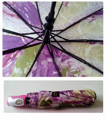 Parasol chống thấm nước / chống gió 2 ô gấp nhiều màu sắc cho nữ