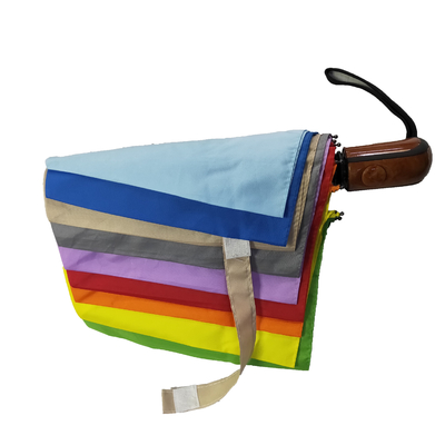 BSCI Rainbow Color Polyester 190T Ô dù gấp gọn dành cho nữ cho du lịch