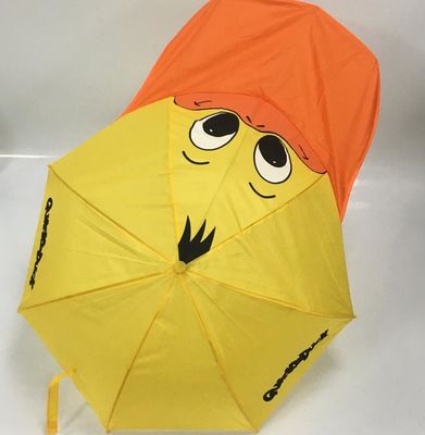 Ô nhỏ gọn dành cho trẻ em với vải Pongee Polyester bền có thể in tùy chỉnh và tay cầm bằng nhựa thoải mái