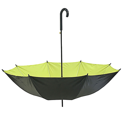 Đen chống tia cực tím Pongee tự động mở gậy dù đường kính 105cm