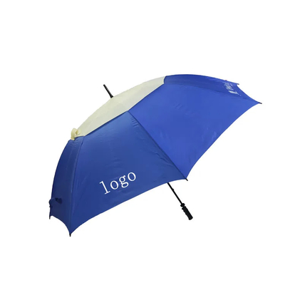 Cây dù golf chống nước lớn với khung sợi thủy tinh ergonomic để bảo vệ tia UV