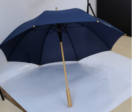 Bảo vệ Môi trường Super Light gỗ dù sườn sợi thủy tinh tự động mở 23 inch 8 tấm