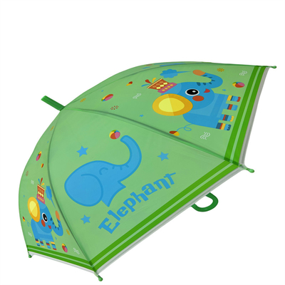OEM Dome Catoon Kids Umbrella Với Cánh kim loại Và sườn sợi thủy tinh