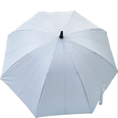 Màu sắc tùy chỉnh Logo Pongee Fan ngoài trời ô Thép tráng khung sợi thủy tinh