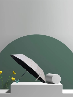 UPF 50 tự động mở / đóng Pongee UV bãi biển dù 23 inch 12 xương sườn mạnh mẽ chống gió
