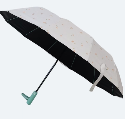 UPF 50 tự động mở / đóng Pongee UV bãi biển dù 23 inch 12 xương sườn mạnh mẽ chống gió