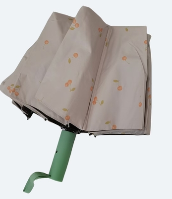 UPF 50 tự động mở / đóng Pongee UV bãi biển dù 23 inch 12 xương sườn mạnh mẽ chống gió