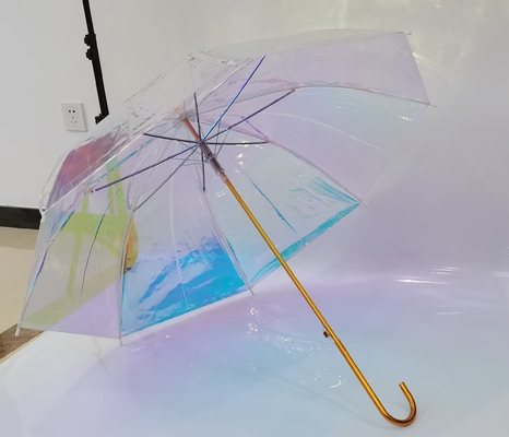 Tự động mở Mây dù rõ ràng Giấc mơ lãng mạn màu sắc đẹp Aurora Mây dù trong suốt