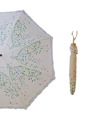 Super Lightweight 2 Chuyển lại chuồng mưa khung satin sợi thủy tinh xương sườn hướng dẫn mở 19 inch 8 tấm