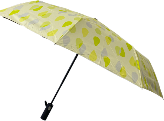 3 In kỹ thuật số gấp áo khoác màu đen UV 190t Pongee gió chống mưa ô