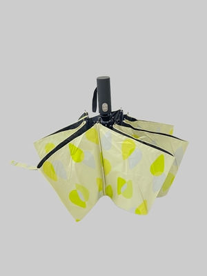 3 In kỹ thuật số gấp áo khoác màu đen UV 190t Pongee gió chống mưa ô