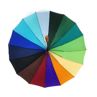 30 Inch Chromatic mens Golf Umbrella Metal Shaft gỗ xử lý với in chuyển nhiệt