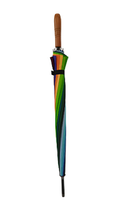 30 Inch Chromatic mens Golf Umbrella Metal Shaft gỗ xử lý với in chuyển nhiệt