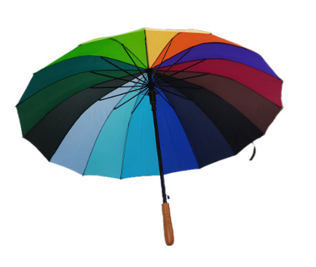 30 Inch Chromatic mens Golf Umbrella Metal Shaft gỗ xử lý với in chuyển nhiệt