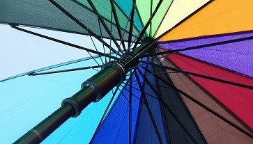 30 Inch Chromatic mens Golf Umbrella Metal Shaft gỗ xử lý với in chuyển nhiệt