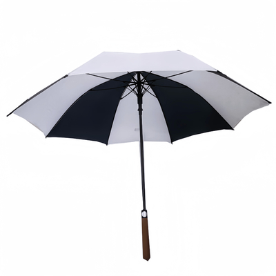 27 inch 8 xương sườn Logo tùy chỉnh quảng cáo ô golf với khung và trục sợi thủy tinh
