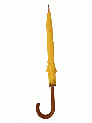 chất lượng cao 23 Inch Windproof Auto Open Stick Umbrella Với Cánh gỗ Và Sợi thủy tinh