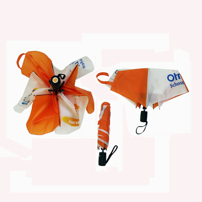 Chiếc ô nhỏ gọn 3 lần tự động mở bằng tay đóng bằng vải polyester