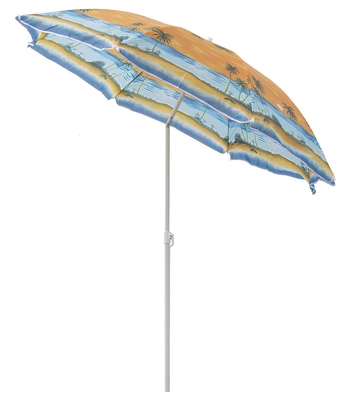 42 inch Streerable Metal Beach Umbrella Với UPF 50 Bảo vệ với 210T vải oxford