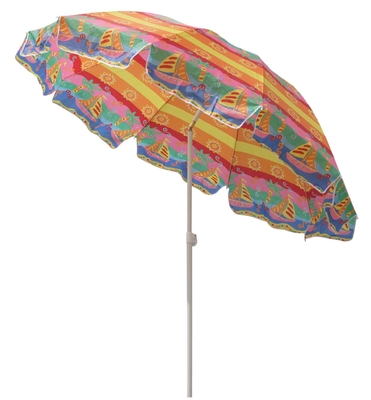 42 inch Streerable Metal Beach Umbrella Với UPF 50 Bảo vệ với 210T vải oxford