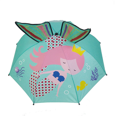 18 Inch Compact Animals Kids Umbrella With Customized Print Dễ mang theo