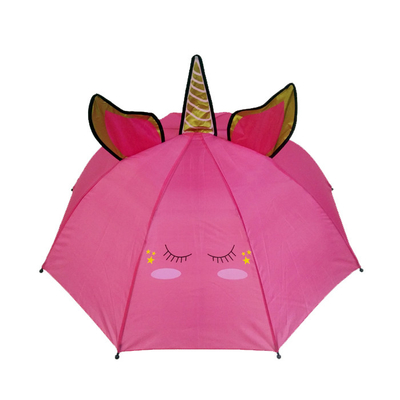 18 Inch Compact Animals Kids Umbrella With Customized Print Dễ mang theo