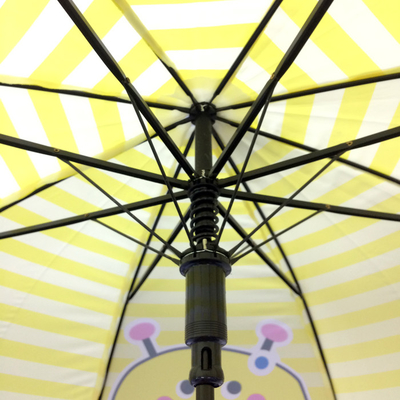 Cute Bee Compact Umbrella For Kids Chome Bọc khung tay cầm dâu tây Logo tùy chỉnh
