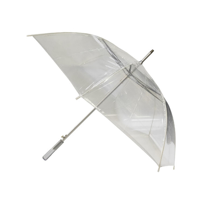 Chiếc ô mái che rõ ràng cho mưa sườn sợi thủy tinh và thiết kế tùy chỉnh 23 inch với trục nhôm