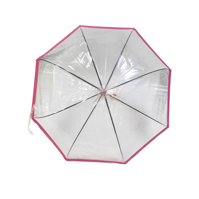 23 Inch Rain Umbrella With Transparent Fabric Highlight Transparent Umbrella (Mặt dù mưa 23 inch với vải trong suốt)