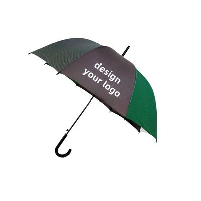 27 inch x8k Màu đen Matt Fiberglass Frame Golf Umbrella Quảng cáo Umbrella Màu sắc Knitting Logo tùy chỉnh