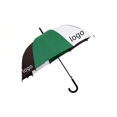 27 inch x8k Màu đen Matt Fiberglass Frame Golf Umbrella Quảng cáo Umbrella Màu sắc Knitting Logo tùy chỉnh
