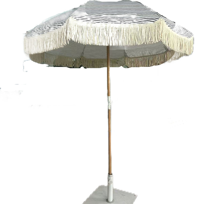 Vải UV bãi biển ô che mặt trời 210T Oxford vải với lớp phủ bạc Logo chấp nhận được