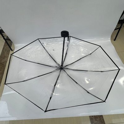 21 inch 5 phủ gấp ô trong suốt cho mưa chức năng mở thủ công