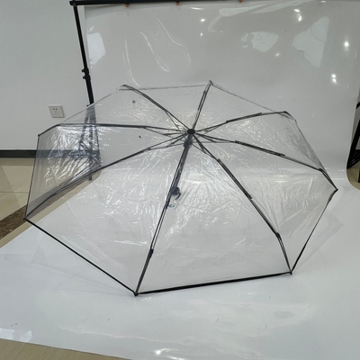 21 inch 5 phủ gấp ô trong suốt cho mưa chức năng mở thủ công