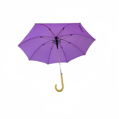 Giữ khô 23 inch thẳng cầm gỗ ô Brolly với 8 xương sườn siêu chống gió và ánh sáng