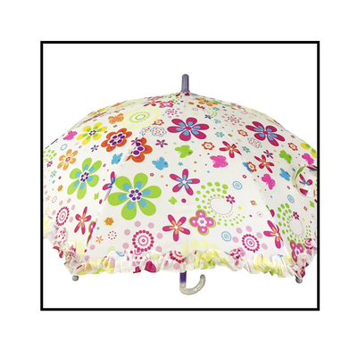 Colorful Kids Compact Umbrella With Beautiful Pongee Fabric And Easy Open/Close Button For School And Travel (Mặt dù nhỏ màu cho trẻ em với vải Pongee đẹp và nút mở/khép dễ dàng cho trường học và du lịch)