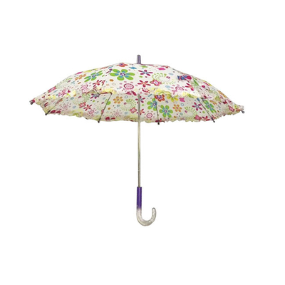 Colorful Kids Compact Umbrella With Beautiful Pongee Fabric And Easy Open/Close Button For School And Travel (Mặt dù nhỏ màu cho trẻ em với vải Pongee đẹp và nút mở/khép dễ dàng cho trường học và du lịch)