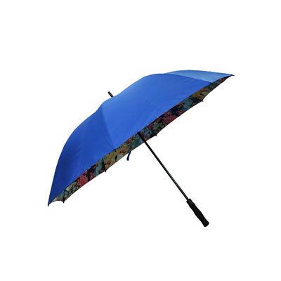 Metal / Fiberglass Frame Corporate Branded Golf Umbrellas với tự động mở và tay đóng hiệu suất