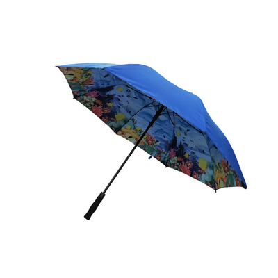 Metal / Fiberglass Frame Corporate Branded Golf Umbrellas với tự động mở và tay đóng hiệu suất