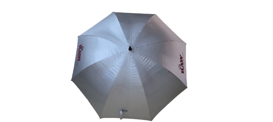 190T Pongee vải golf ô với lớp phủ bạc, xương sườn kim loại và khung sợi thủy tinh