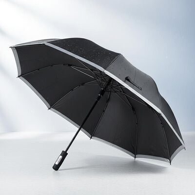 Chiếc ô du lịch tự động lớn với đường kính mở 105cm, xương sườn sợi thủy tinh và trang trí cạnh phản xạ