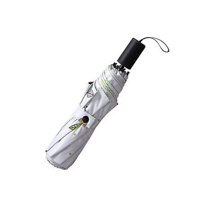 8 xương sườn Chiếc ô gấp nhỏ gọn với túi tự động mở đóng và tự dệt để bảo vệ chống mưa nhẹ