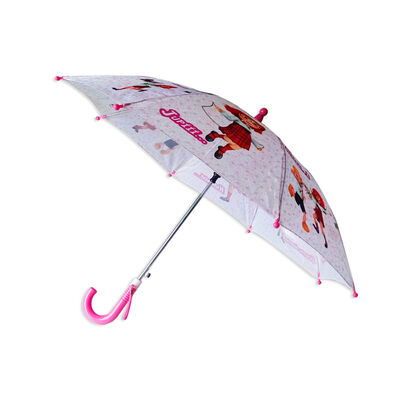 Ô dù nhỏ gọn dành cho trẻ em có tay cầm bằng nhựa và đường kính mở dưới 90cm có tính năng in tùy chỉnh cho trẻ em