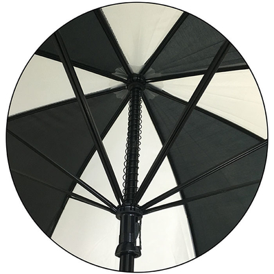 Đường kính 130CM 190T Polyester Golf Umbrella với khung kim loại