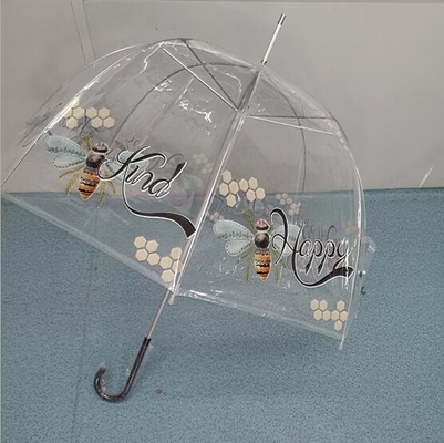 TUV Tự động mở Clear POE Kids Compact Umbrella 100cm
