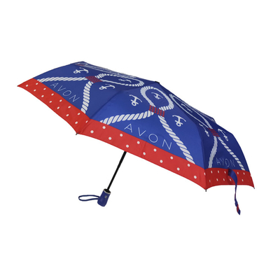 Tùy chỉnh Pongee Auto Open Windproof Umbrella 3 Folding cho Phụ nữ