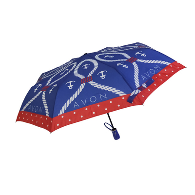 Tùy chỉnh Pongee Auto Open Windproof Umbrella 3 Folding cho Phụ nữ