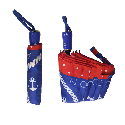 Tùy chỉnh Pongee Auto Open Windproof Umbrella 3 Folding cho Phụ nữ