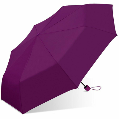 42 '' ARC Mini Folding Solid Color Manual Open Umbrella